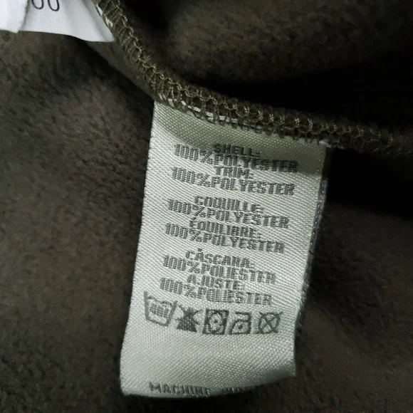 Boyt Harness Company Vest Men 2XL Green Fleece Full Zip Shoulder Patch‎ Shooting